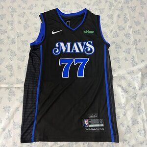 NBA Luka Doncic Dallas Mavericks Navy Statement Edition #77 Jersey
